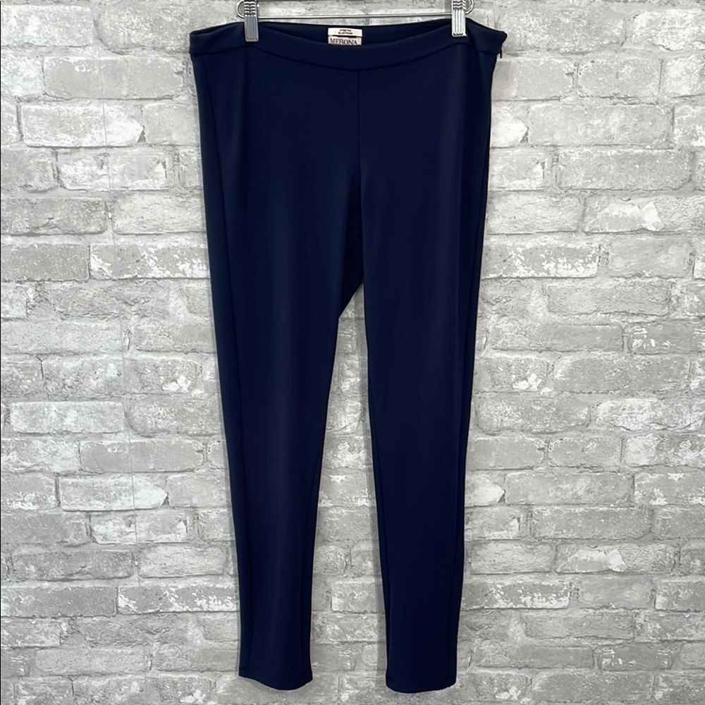 Merona Navy Ponte Knit Skinny Pants Stretchy